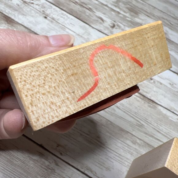 Lot 4 PSX Design 1995-1999 Wood Mounted Rubber Stamp - Tribal Native Vintage - Picture 4 of 8